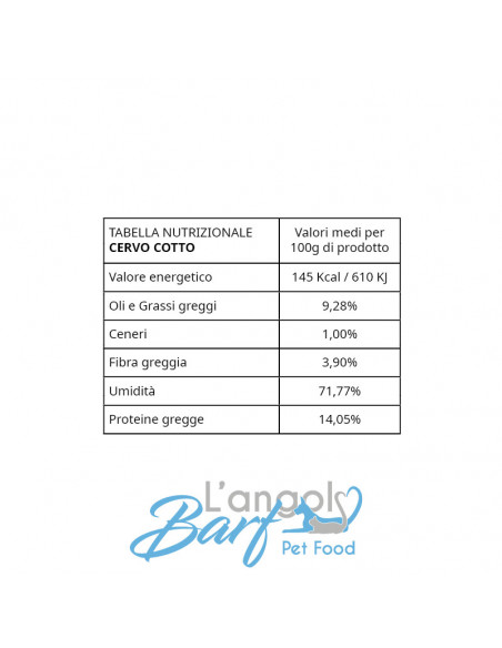 Cervo con bieta, camomilla e papaya